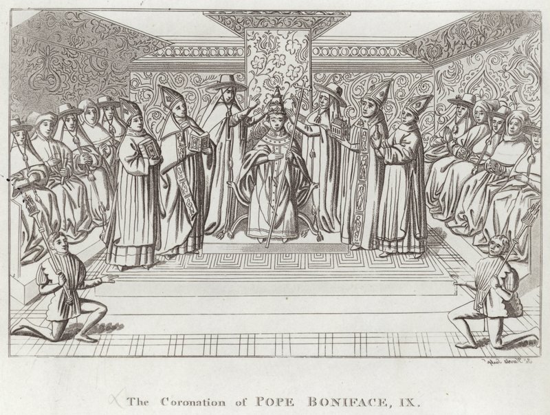 The Coronation of Pope Boniface IX by English School