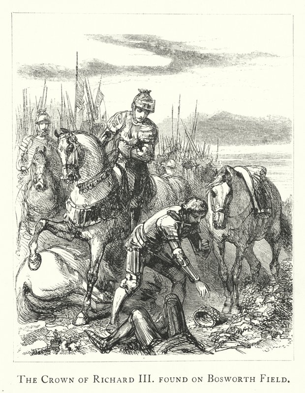 The Crown of Richard III found on Bosworth Field by English School