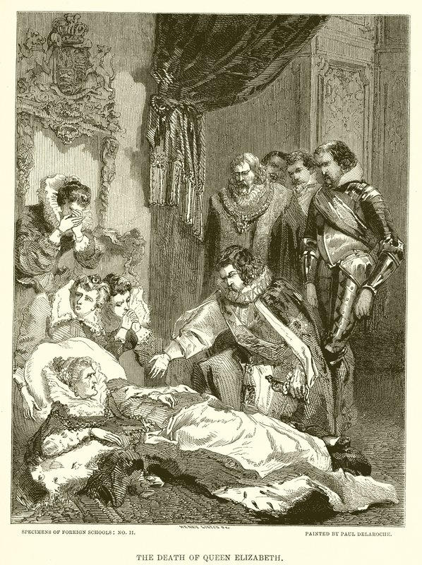 The Death of Queen Elizabeth by English School