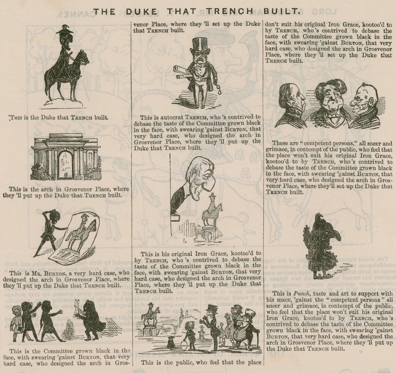 The Duke That Trench Built; from Punch, 1846 by English School