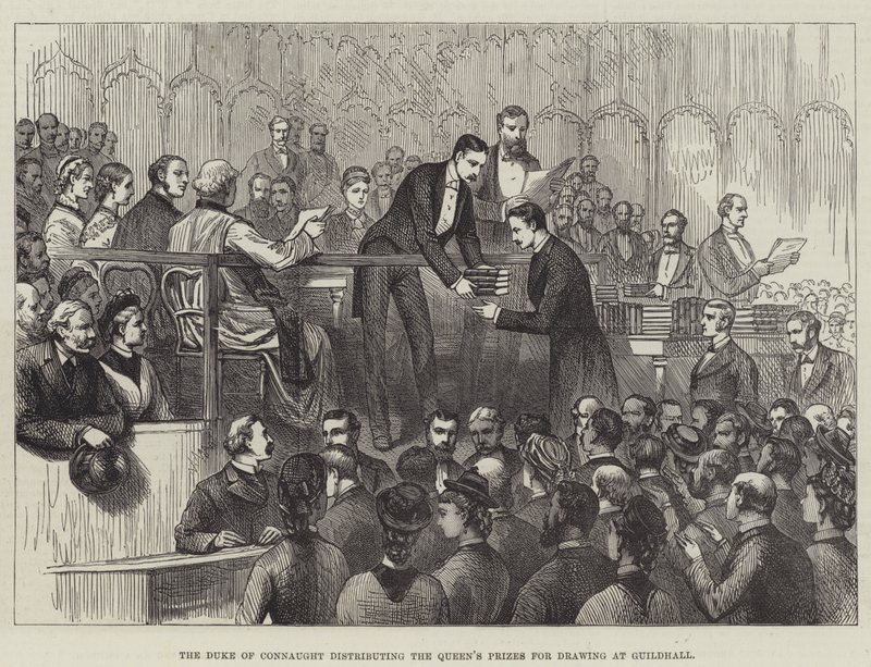 The Duke of Connaught distributing the Queen