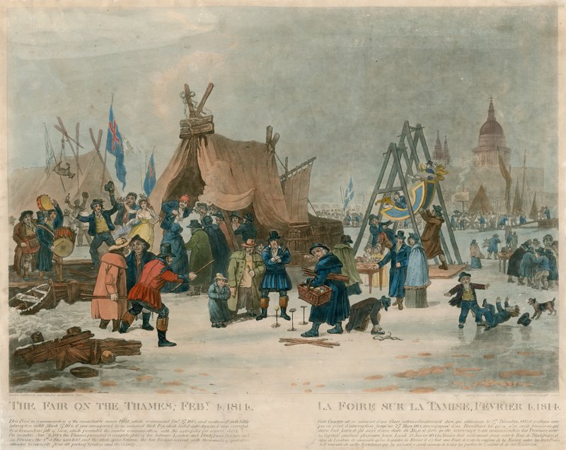 The Fair on the Thames, 4 February 1814 by English School