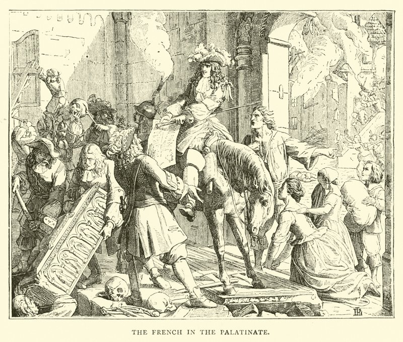 The French in the Palatinate by English School