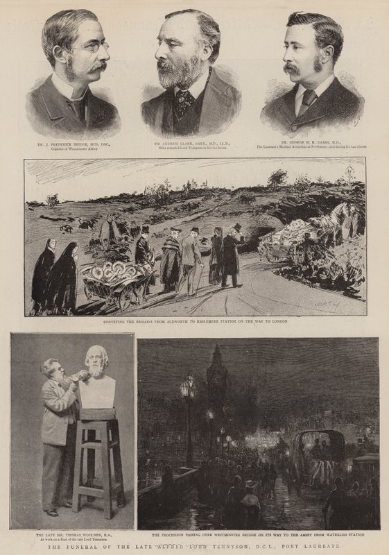The Funeral of the Late Alfred Lord Tennyson, DCL, Poet Laureate by English School