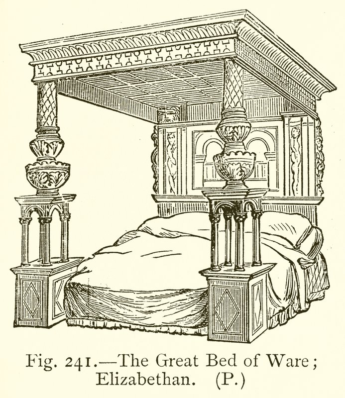 The Great Bed of Ware (Elizabethan) by English School