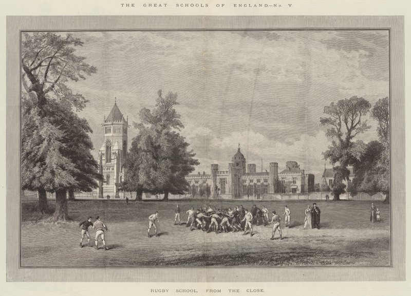 The Great Schools of England, Rugby School, from the Close by English School