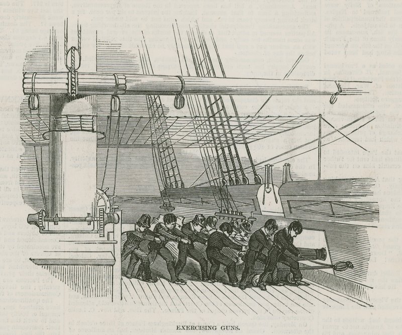 The Greenwich Royal Hospital Schools; Exercising Guns by English School