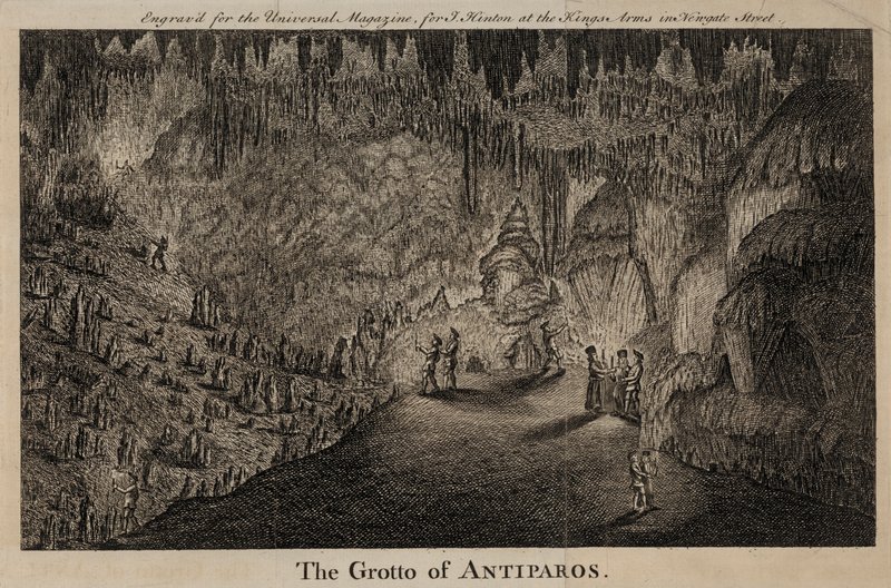 The Grotto of Antiparos, Greece by English School