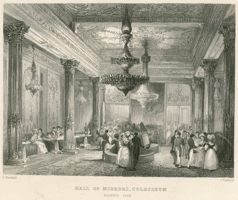 The Hall of Mirrors, Colosseum, Regents Park, London by English School