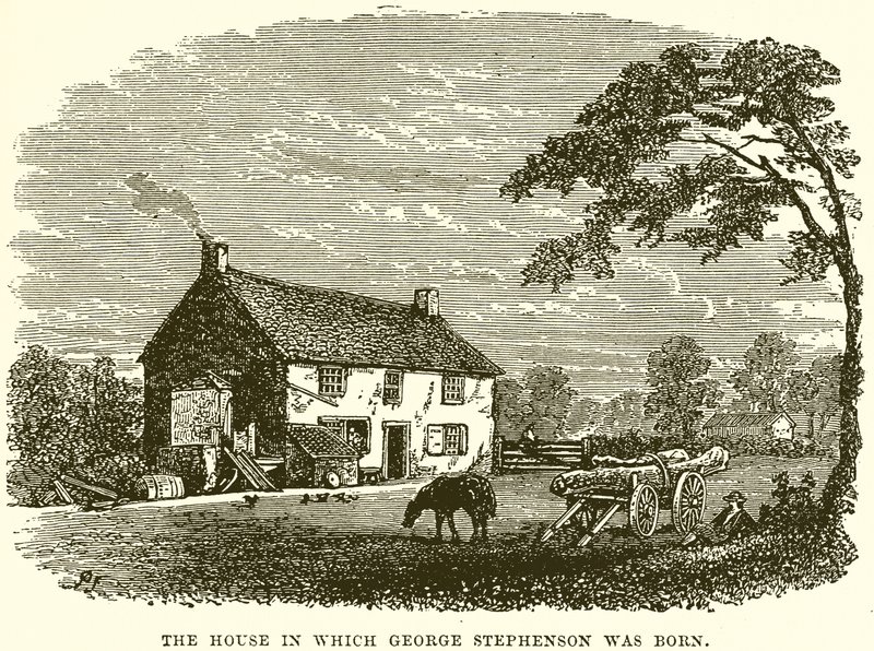 The House in Which George Stephenson Was Born by English School
