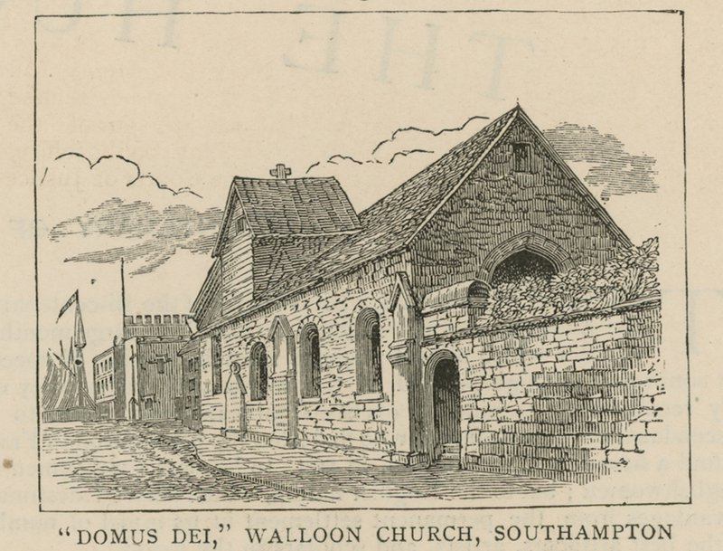 The Huguenots in England: Domus Dei, Walloon church, Southampton by English School