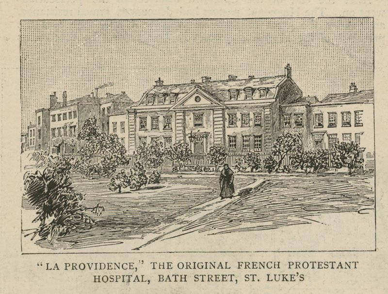The Huguenots in England: La Providence, the original French Protestant Hospital, Bath Street, St Lukes by English School