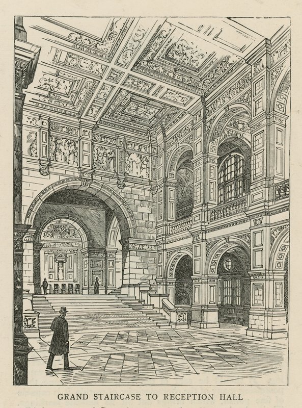 The Imperial Institute: Grand Staircase to Reception Hall by English School