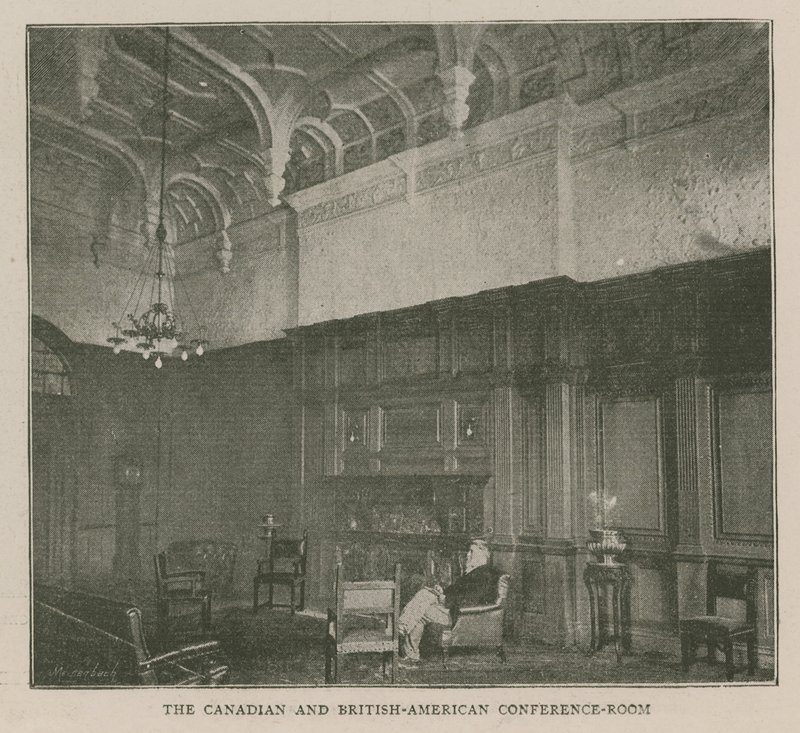 The Imperial Institute: The Canadian and British-American Conference Room by English School