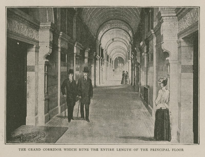 The Imperial Institute: The grand corridor by English School