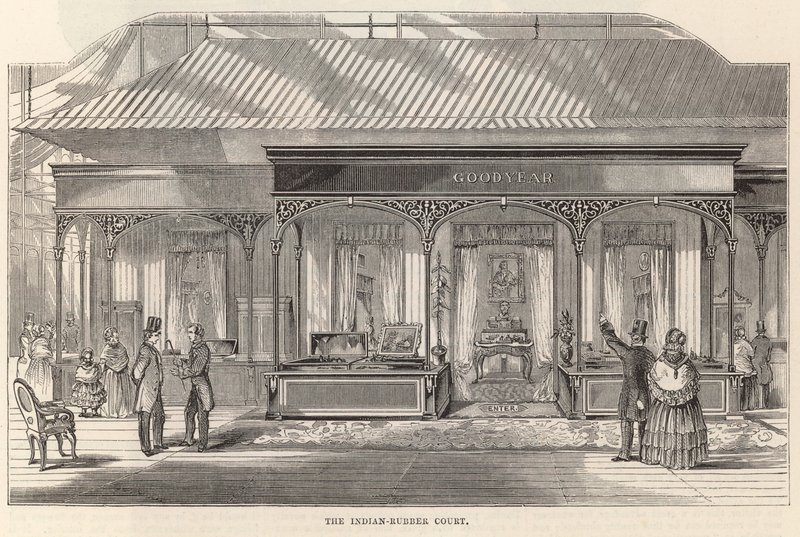 The Indian-Rubber Court, Crystal Palace by English School