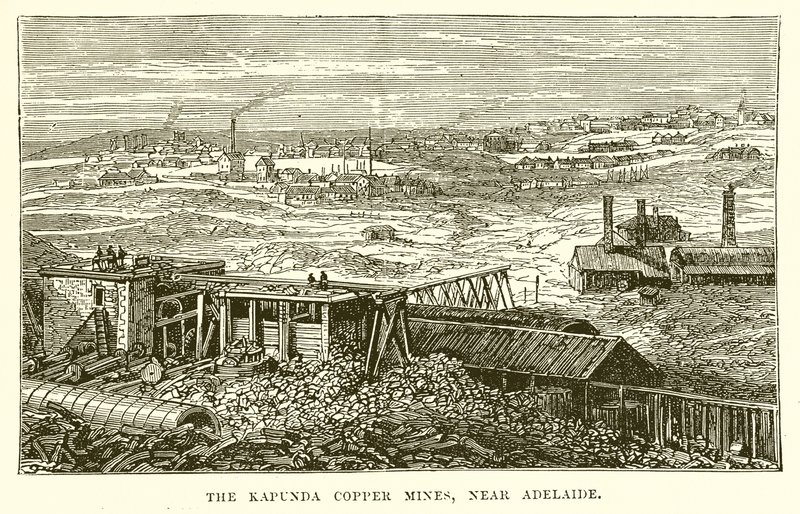 The Kapunda Copper Mines, near Adelaide by English School