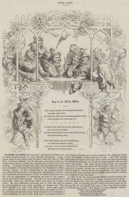 The Lay of the Rhine Wine by English School