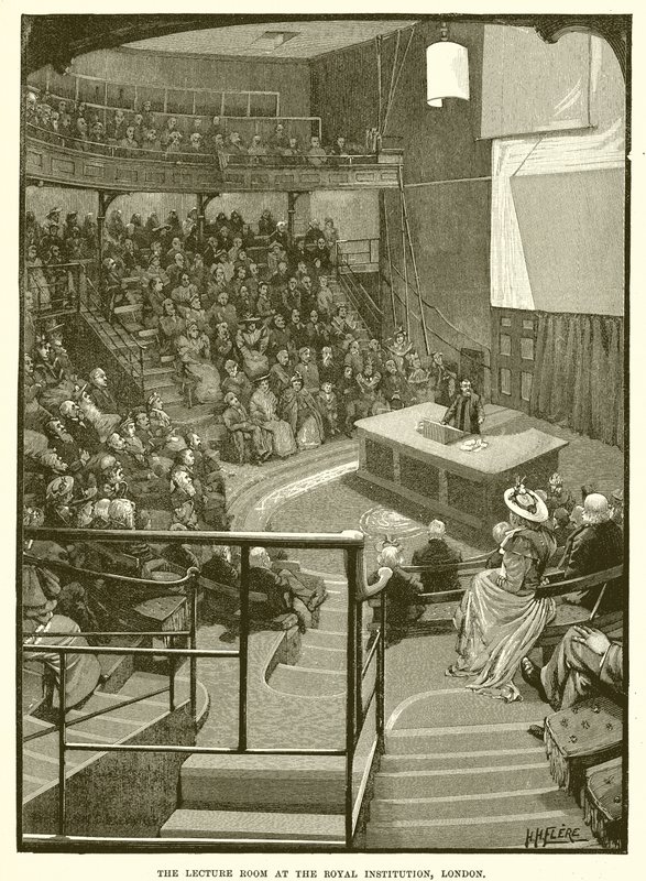 The Lecture Room at the Royal Institution, London by English School