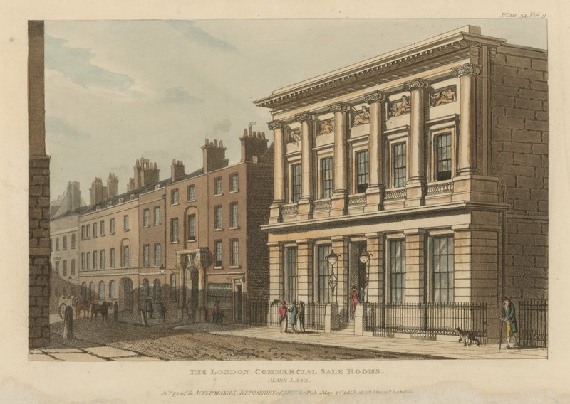 The London Commercial Sale Rooms by English School