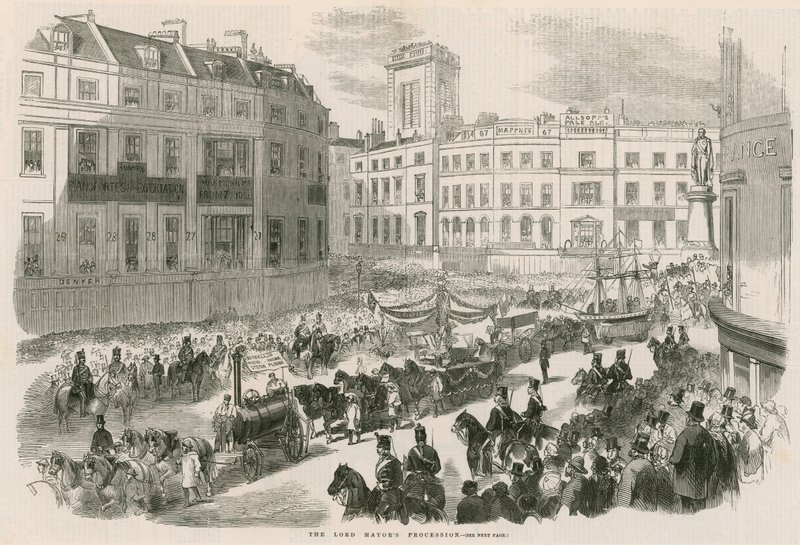The Lord Mayors Procession by English School