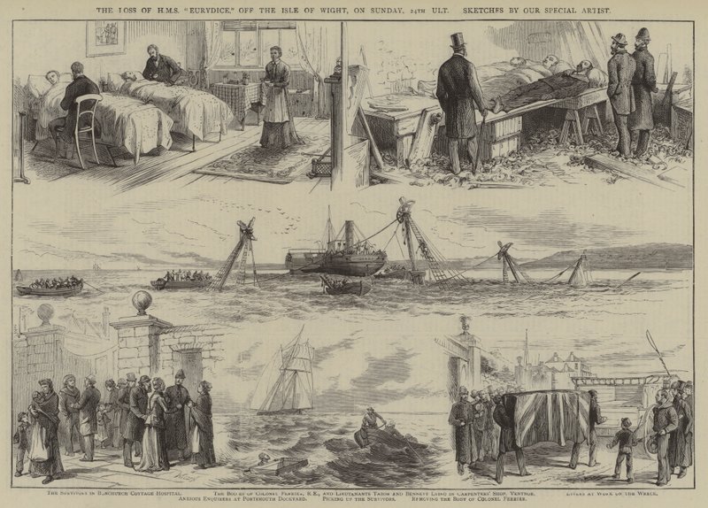The Loss of HMS "Eurydice" off the Isle of Wight, on Sunday, 24th ult by English School