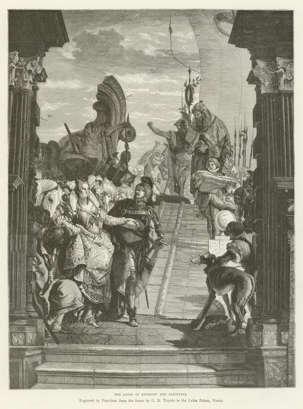 The Loves of Anthony and Cleopatra by English School