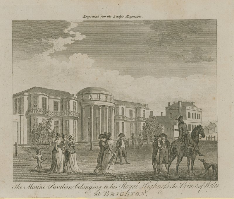 The Marine Pavilion belonging to His Royal Highness the Prince of Wales in Brighton by English School