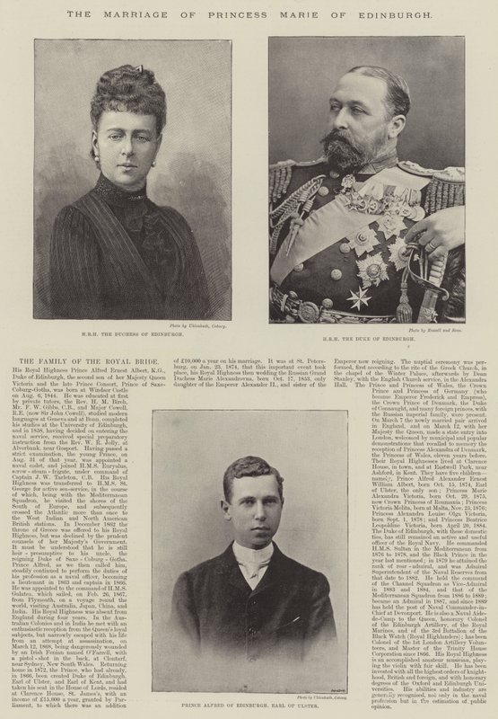 The Marriage of Princess Marie of Edinburgh by English School