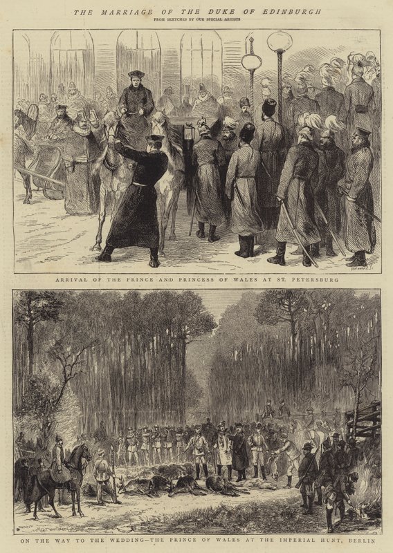 The Marriage of the Duke of Edinburgh by English School