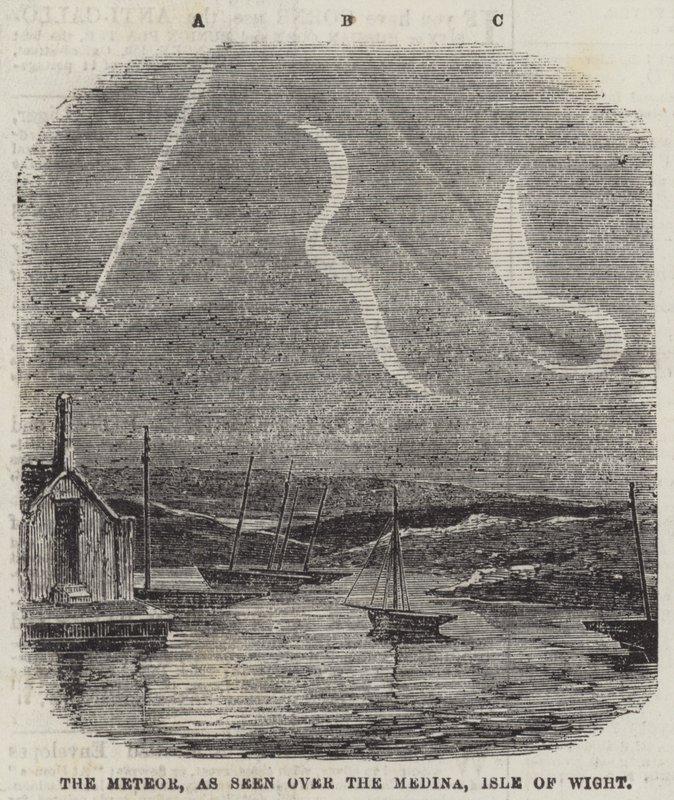 The Meteor, as seen over the Medina, Isle of Wight by English School