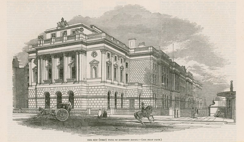 The New (West) Wing of Somerset House by English School