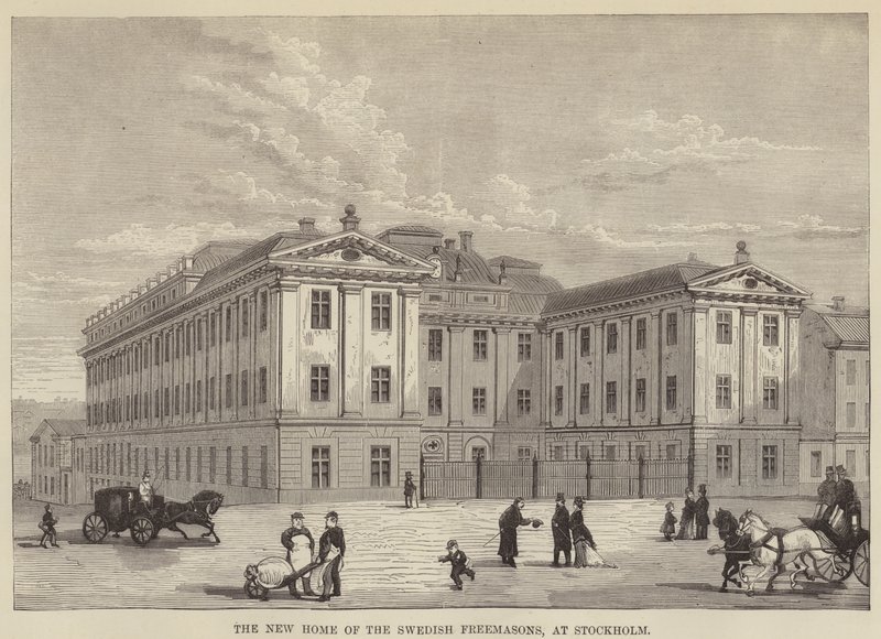 The New Home of the Swedish Freemasons, at Stockholm by English School