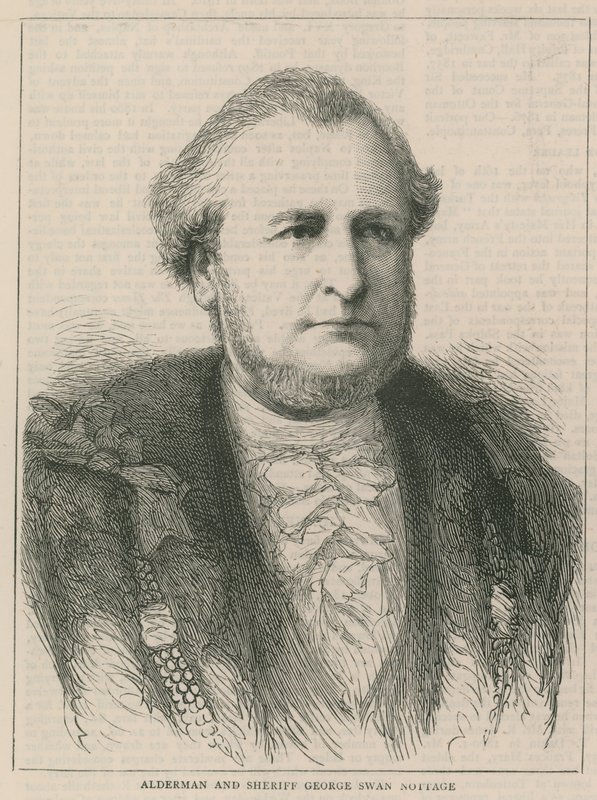 The New Lord Mayor and Sheriffs: Alderman and Sheriff George Swan Nottage by English School