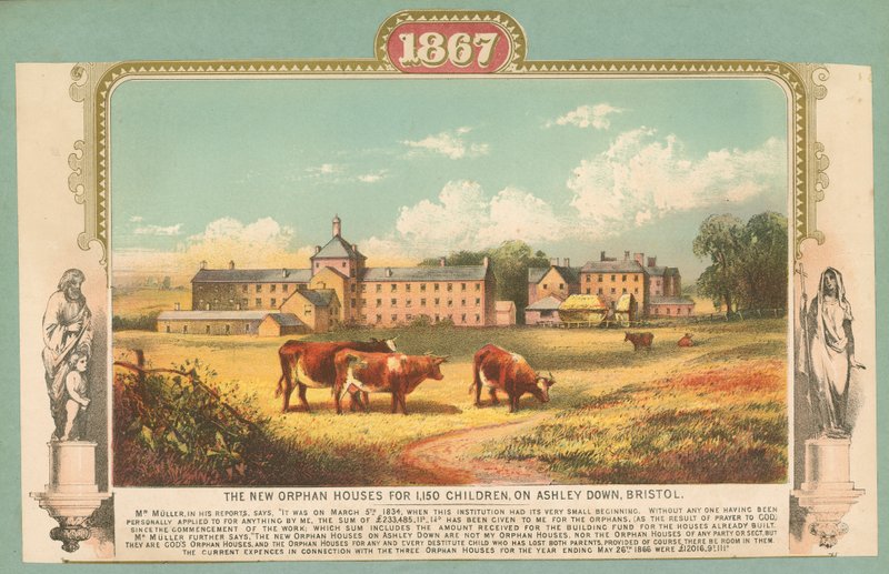The New Orphan Houses for 1,150 Children, on Ashley Down, Bristol by English School
