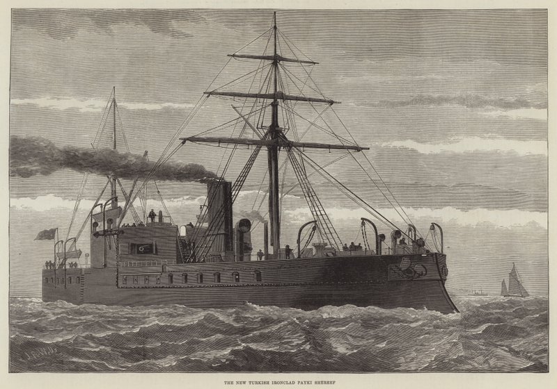 The New Turkish Ironclad Payki Shereef by English School