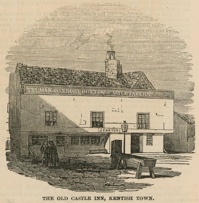 The Old Castle Inn, Kentish Town, London by English School