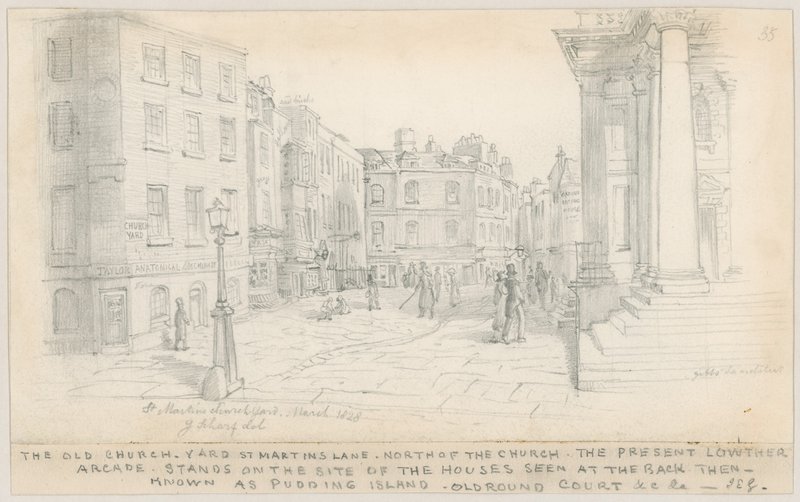 The Old Church Yard, St Martins Lane, North of the Church by English School