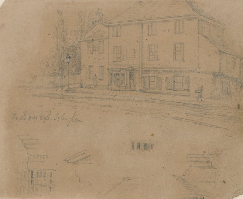 The Old Pied Bull Inn, Islington by English School