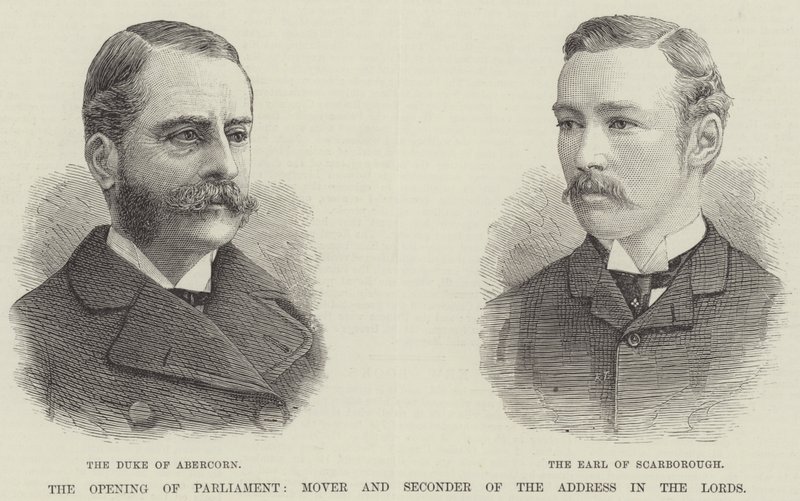 The Opening of Parliament, Mover and Seconder of the Address in the Lords by English School