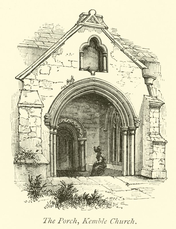 The Porch, Kemble Church by English School