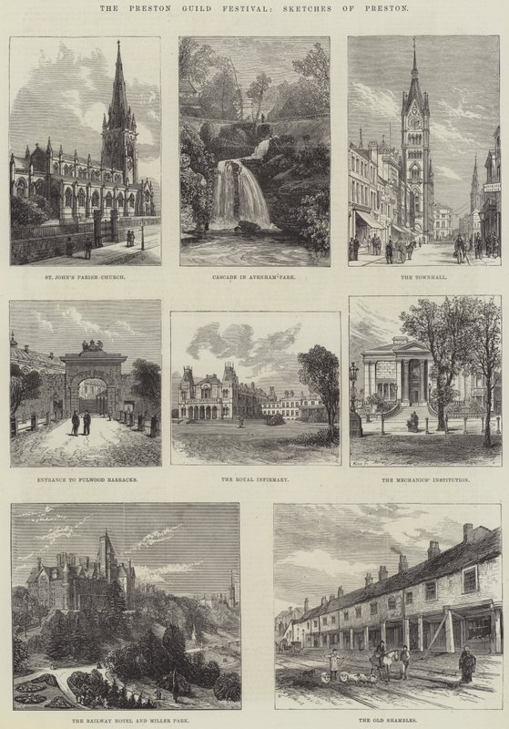 The Preston Guild Festival, Sketches of Preston by English School