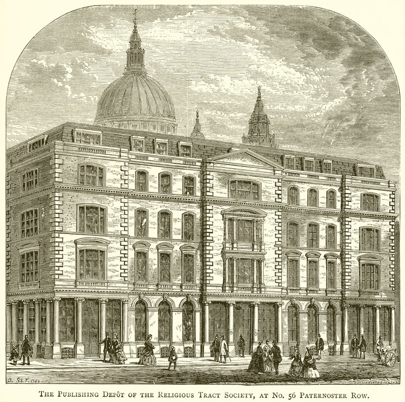 The Publishing Depot of the Religious Tract Society, at No. 56 Paternoster Row by English School