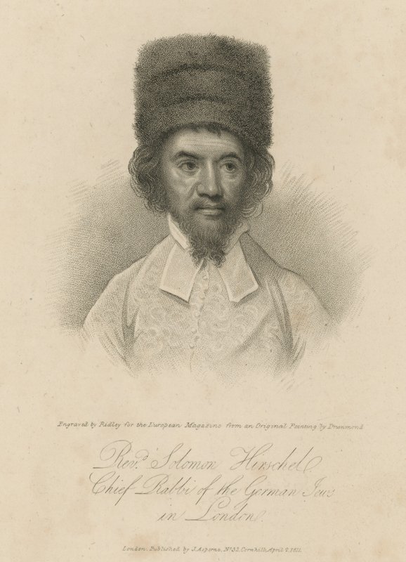 The Reverend Solomon Hirschel, Chief Rabbi of the German Inns in London by English School