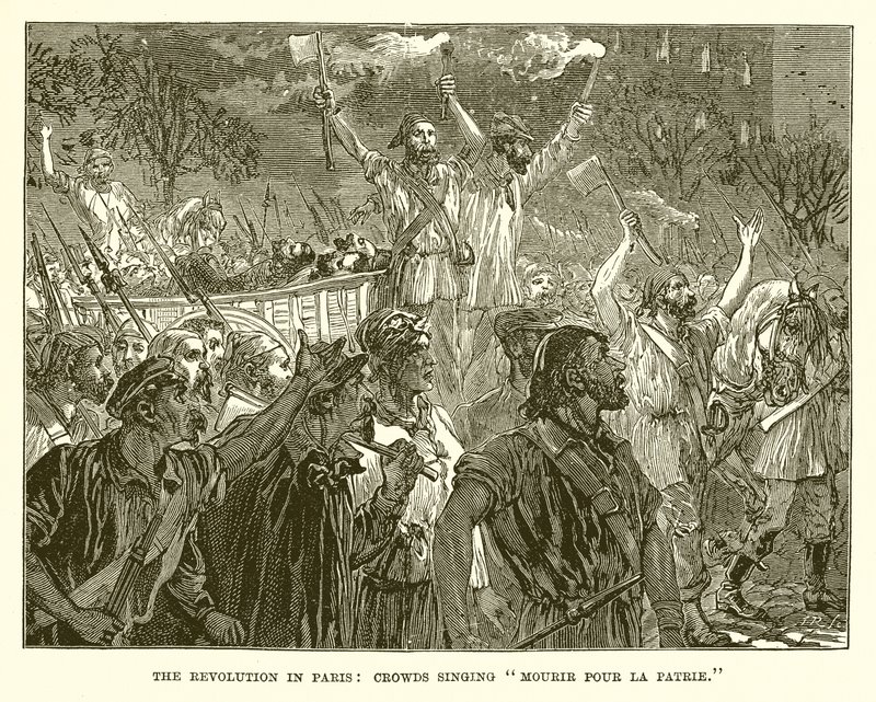 The Revolution in Paris: Crowds Singing 