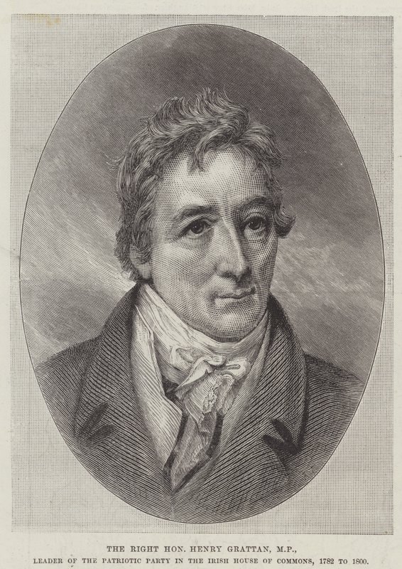 The Right Honourable Henry Grattan, MP, Leader of the Patriotic Party in the Irish House of Commons by English School