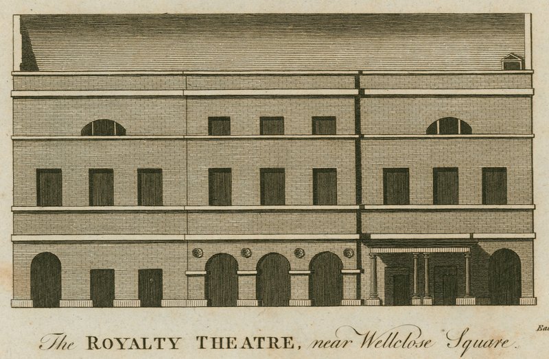 The Royalty Theatre, Well Street, Wellclose Square, London by English School