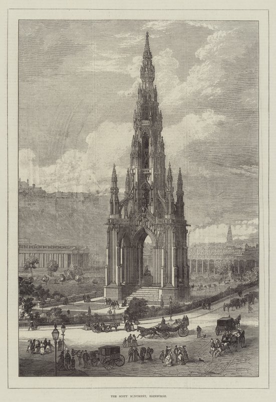 The Scott Monument, Edinburgh by English School