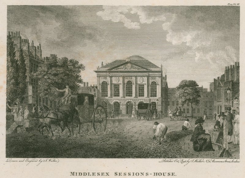 The Sessions House, Clerkenwell by English School