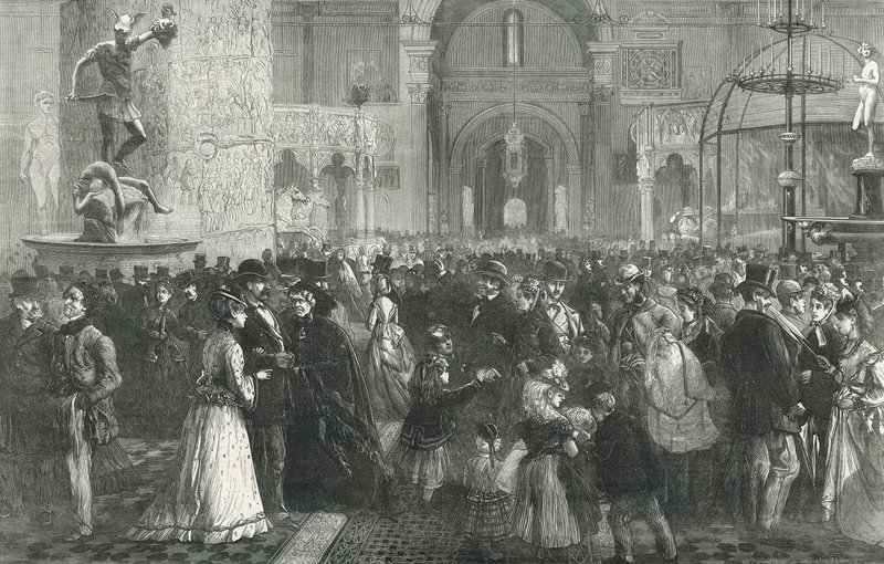 The South Kensington Museum on Whit Monday by English School
